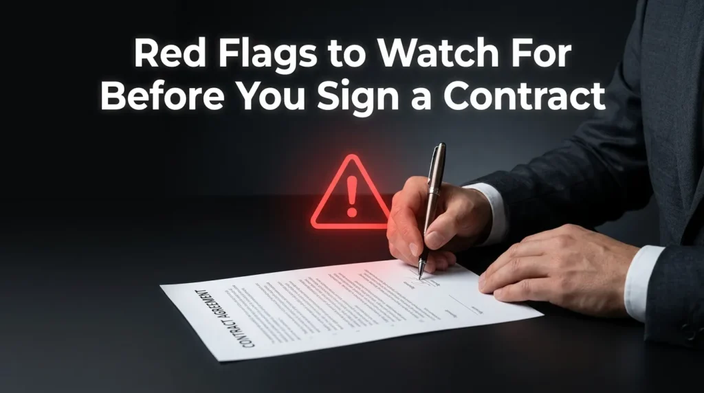 Red Flags to Watch For Before You Sign a Contract