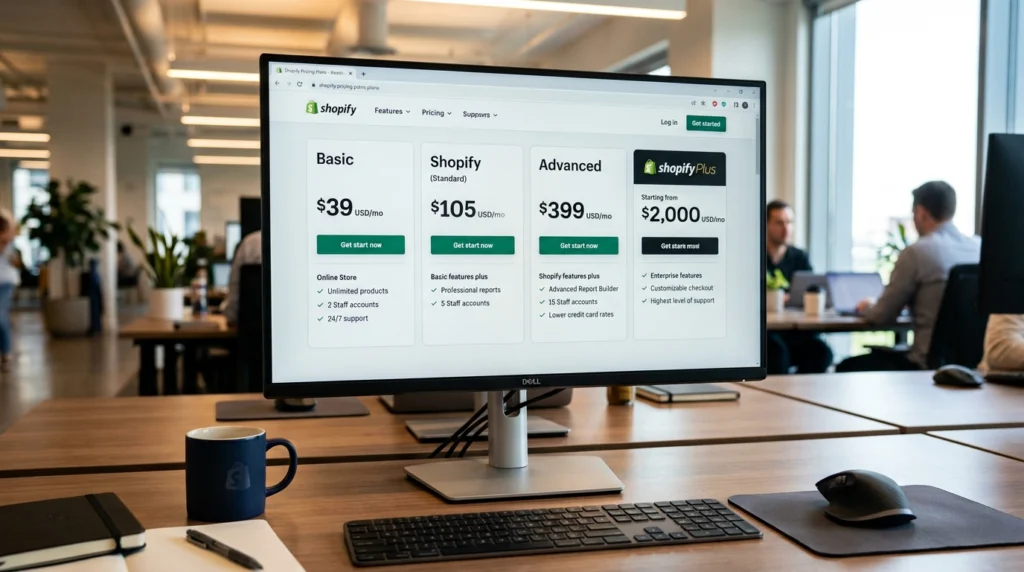 shopify stores plan